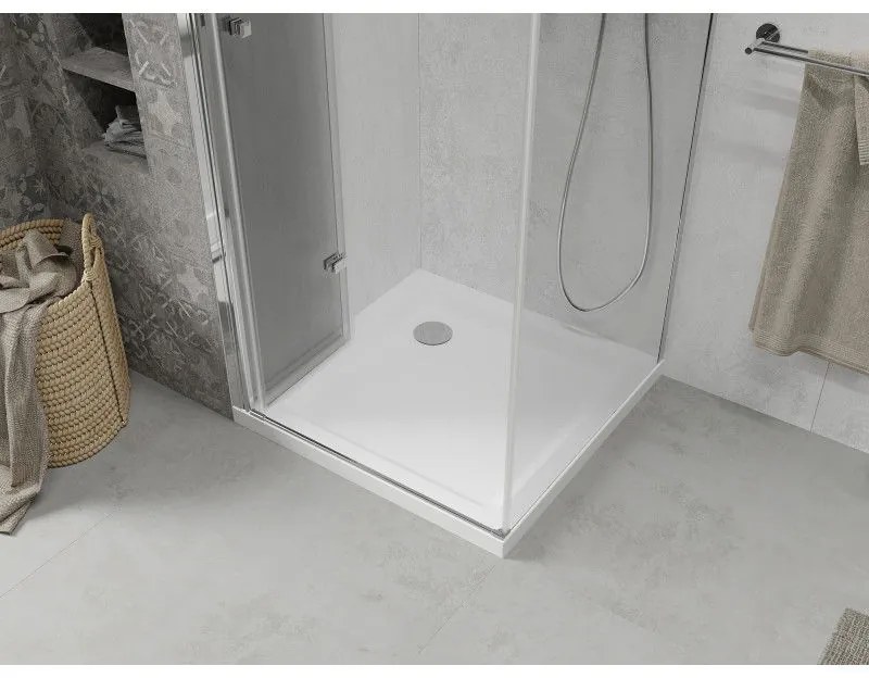 Mexen Lima sprchovací kút 100x100cm, 6mm sklo, chrómový profil - číre sklo + Slim sprchová vanička - 856-100-100-00-00-4010