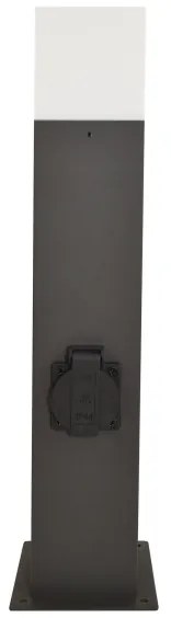 Vonkajšia lampa so zásuvkou NEW YORK 1xE27/12W/230V IP44