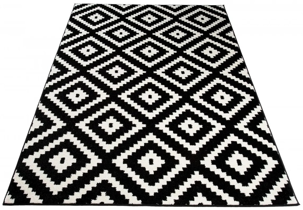 Koberec MAROKO CHODNIK čierny Rozmery: 80x150