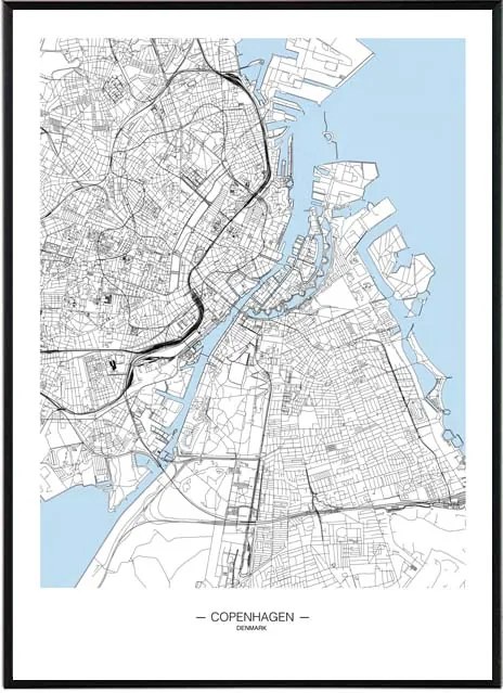 La forma Design studio Copenhagen map 50x70 cm