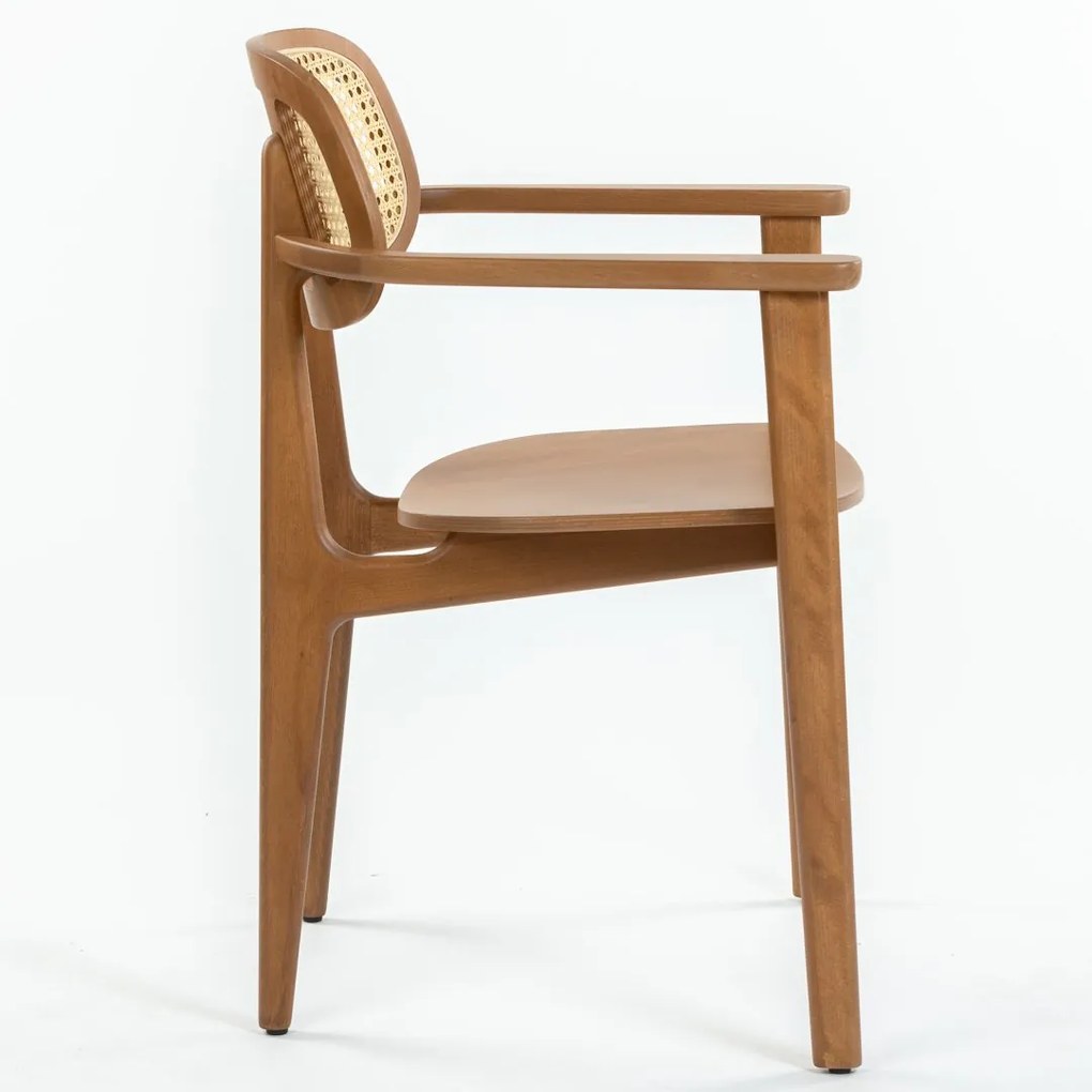 VANESA P WALNUT DREVENÁ STOLIČKA black