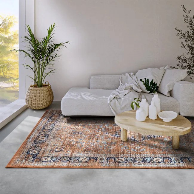 Koberec Hanse Home Asya Aurora copper / modrý