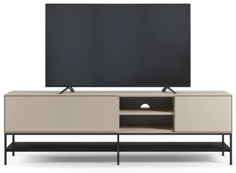 Krémový TV stolík 180x55x35 cm Amira – Marckeric