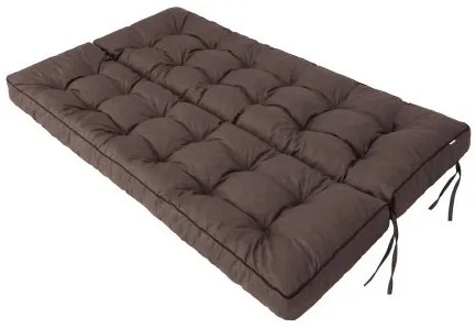 Vankúš na záhradnú hojdačku POLA 120 cm tmavohnedý ekolen