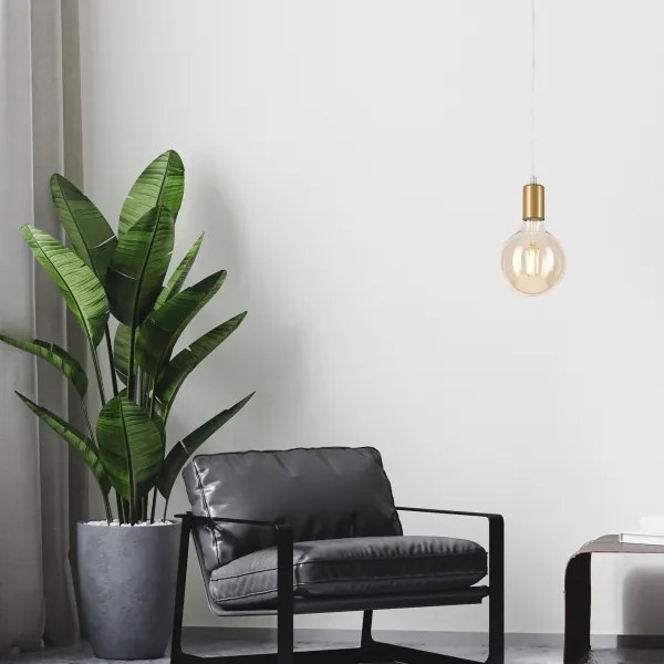 Luster na lanku ASTRID 1xE27/60W/230V zlatá