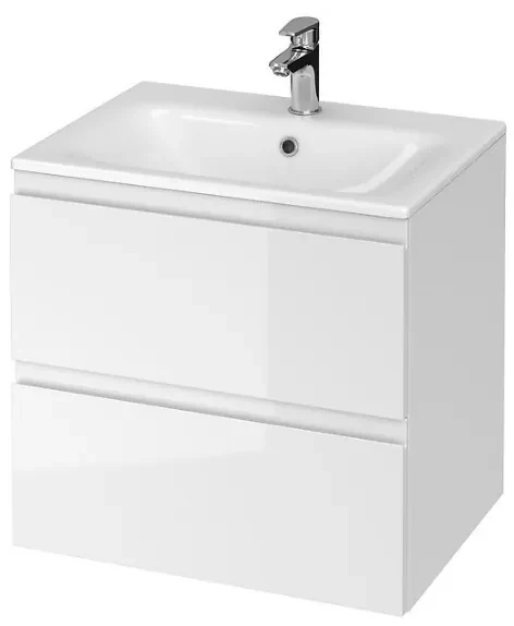 Cersanit Moduo, závesná skrinka s umývadlom 60cm, biela, S801-314-DSM