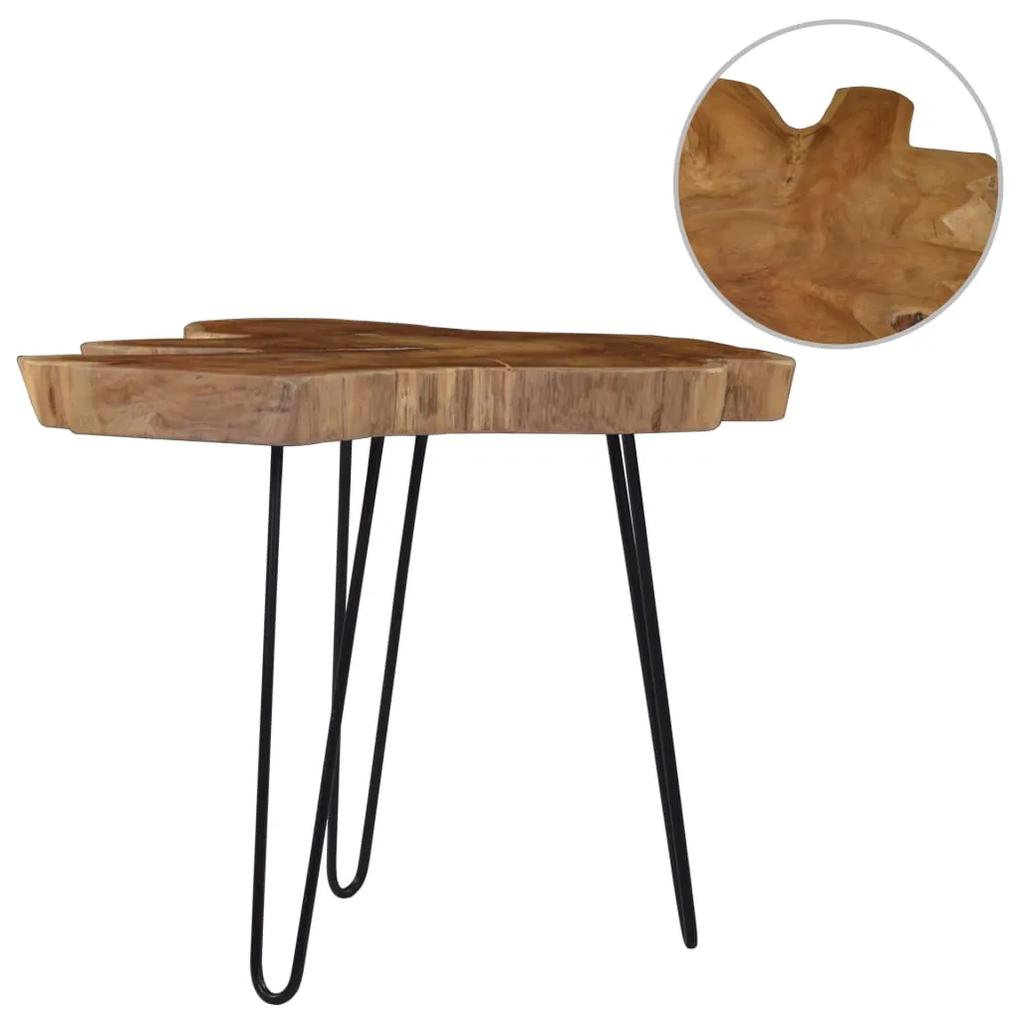 vidaXL Konferenčný stolík (60-70)x45 cm teakové drevo