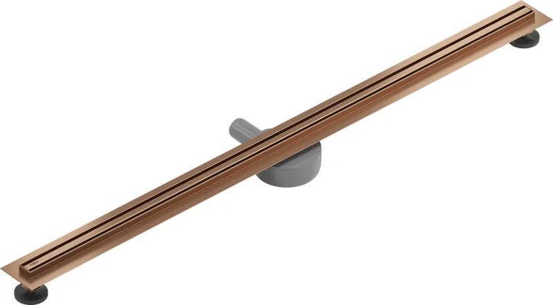 Mexen Flat 360° Slim sprchový žľab 110 cm, medená matná, 1C41110