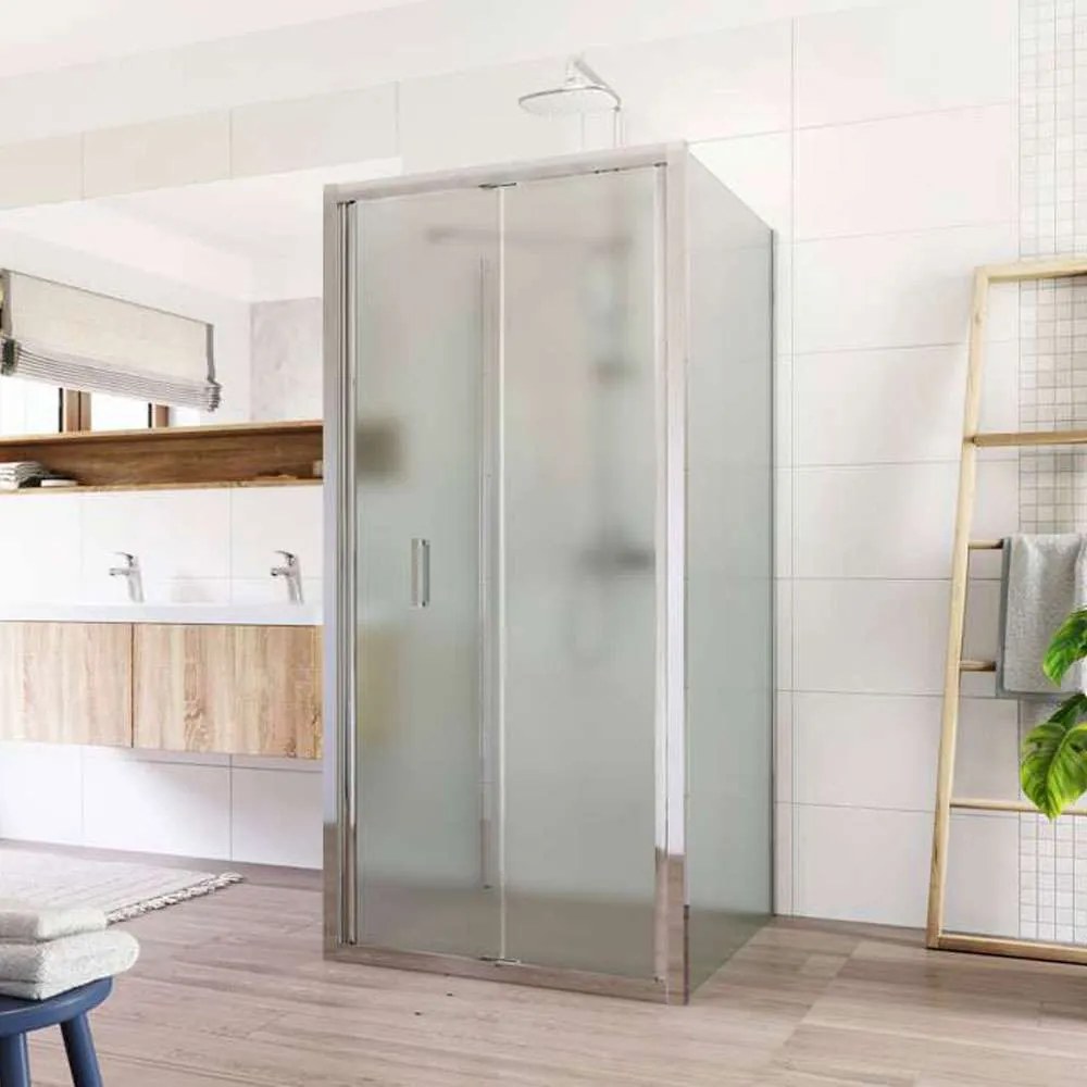 Mereo Mereo, Sprchový kút, LIMA, chróm ALU, sklo Point, MER-CK86222K