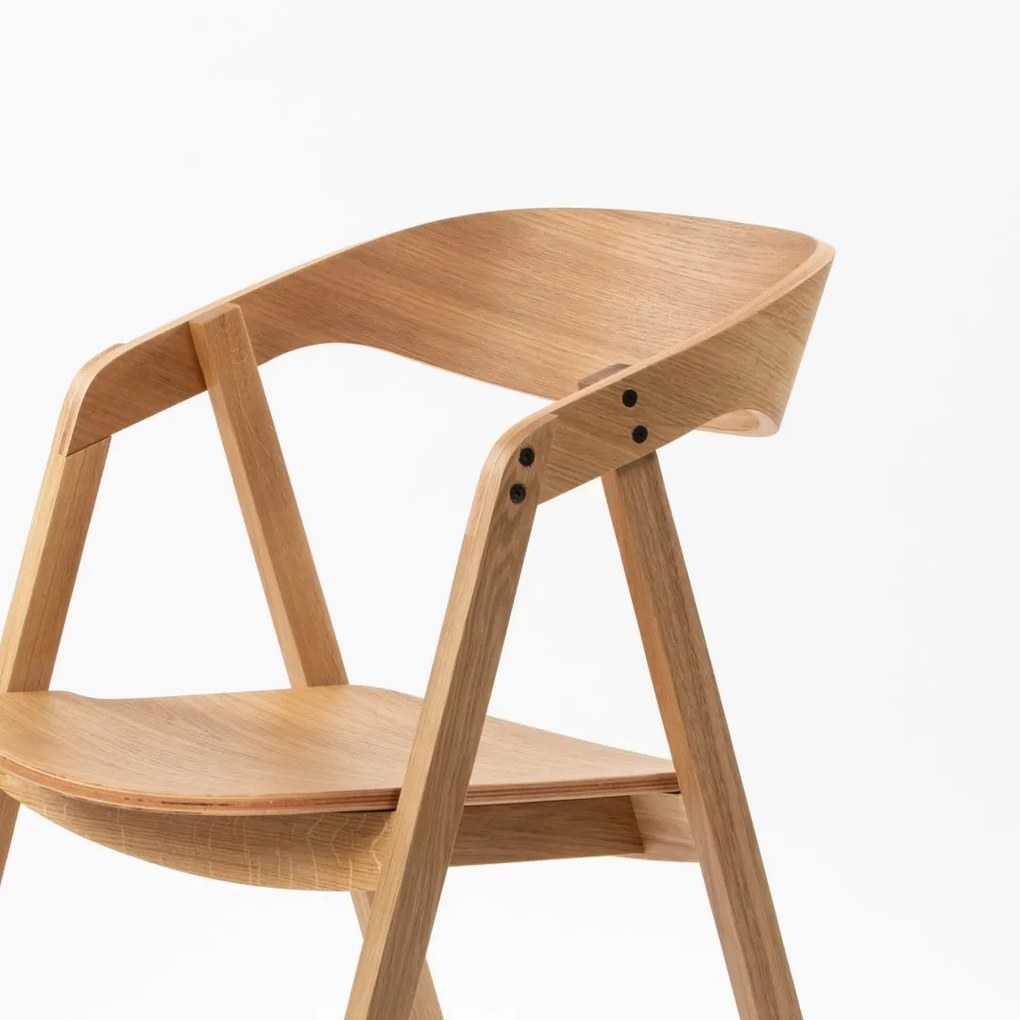 NELL dubová drevená stolička oak celodrevená
