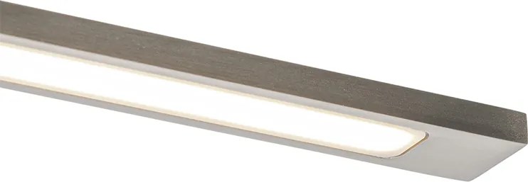 Oceľová nástenná lampa 41,5 cm vrátane LED IP44 - Jerre