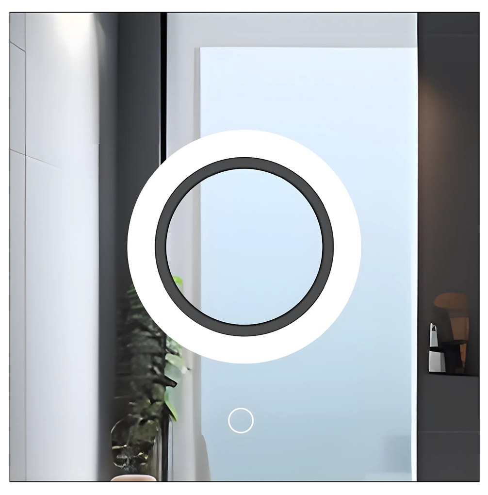 Tutumi Rea, štvorcové LED zrkadlo 60x60 s okrúhlym LED podsvietením YH-BL-12, HOM-01513