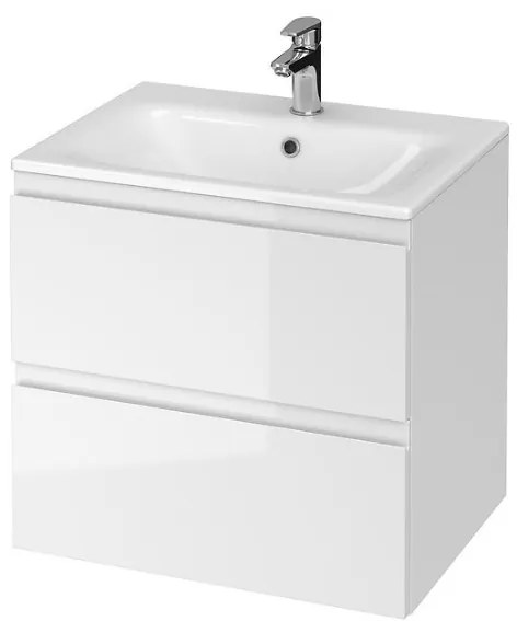 Cersanit Moduo, závesná skrinka s umývadlom 60cm, biela, S801-314-DSM