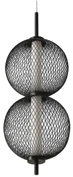 LED luster na lanku PUMA LED/10W/230V priemer 14 cm čierny