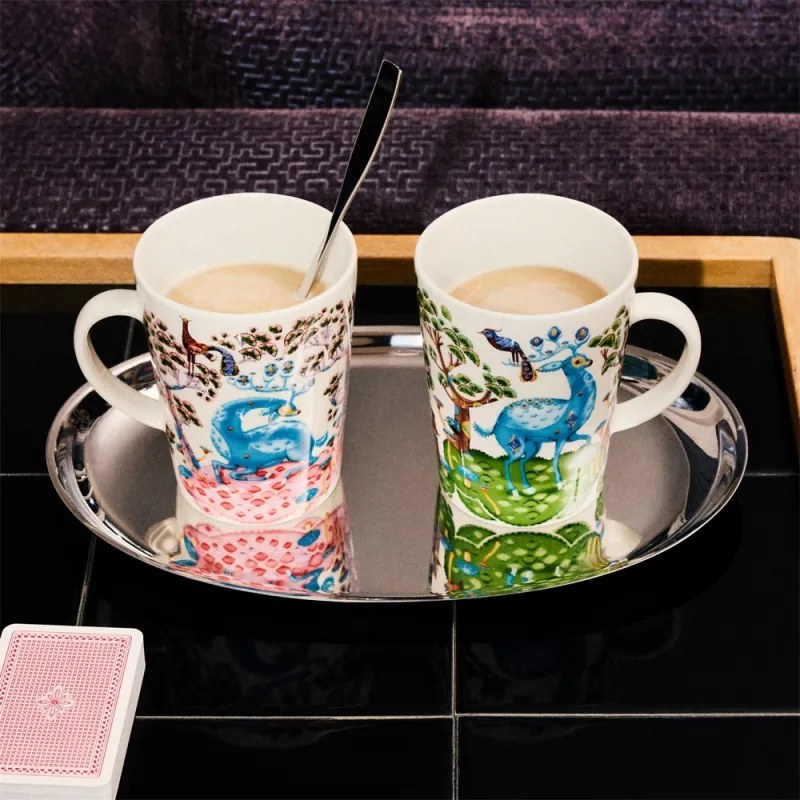 Hrnček Satumetsä 0,4l, ružovo-modrý