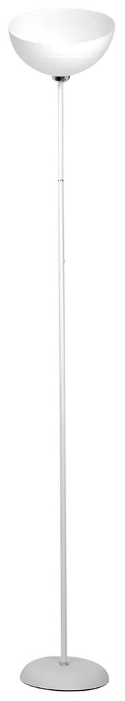 Stojacia lampa Zack, 1x biele PVC tienidlo, w