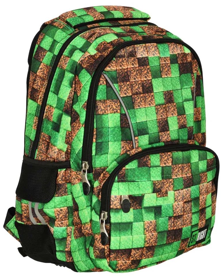 KIK Školský batoh Stright Pixel Cubes