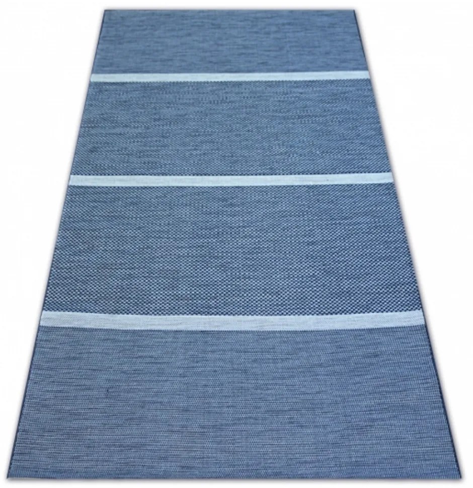 Kusový koberec Pásy modrý, Velikosti 60x110cm