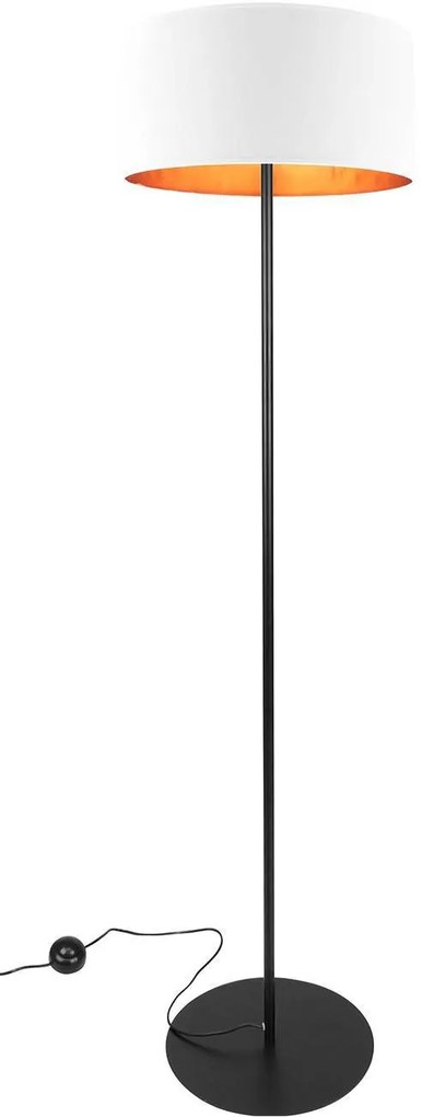 Stojacia lampa Shade, 1x textilné tienidlo (výber zo 4 farieb), (výber z 3 farieb konštrukcie), (fi 40cm), g