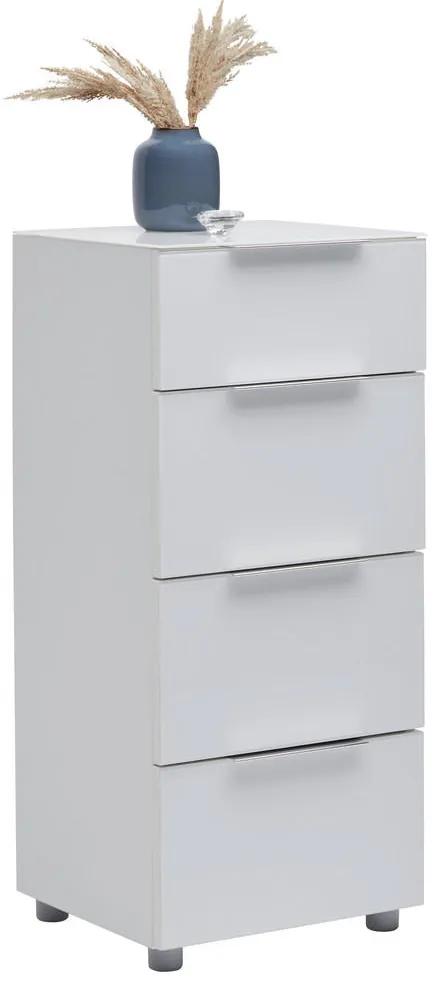 XXXLutz KOMODA, biela s vysokým leskom, 45/100/40 cm Voleo - Obývacie zostavy - 000554000102