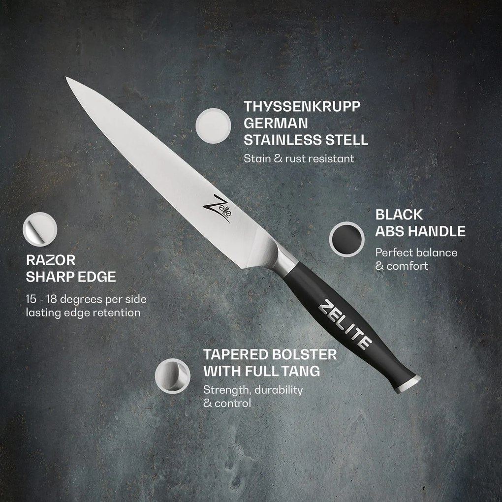Comfort Pro, 6" univerzálny nôž, 56 HRC, nehrdzavejúca oceľ