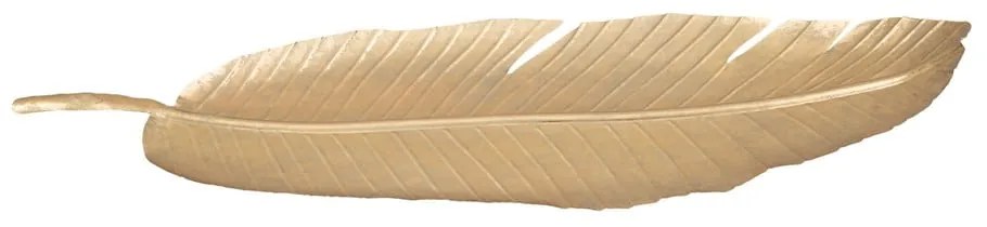 Dekorácia v zlatej farbe Mauro Ferretti Leaf, 55,5 × 18 cm