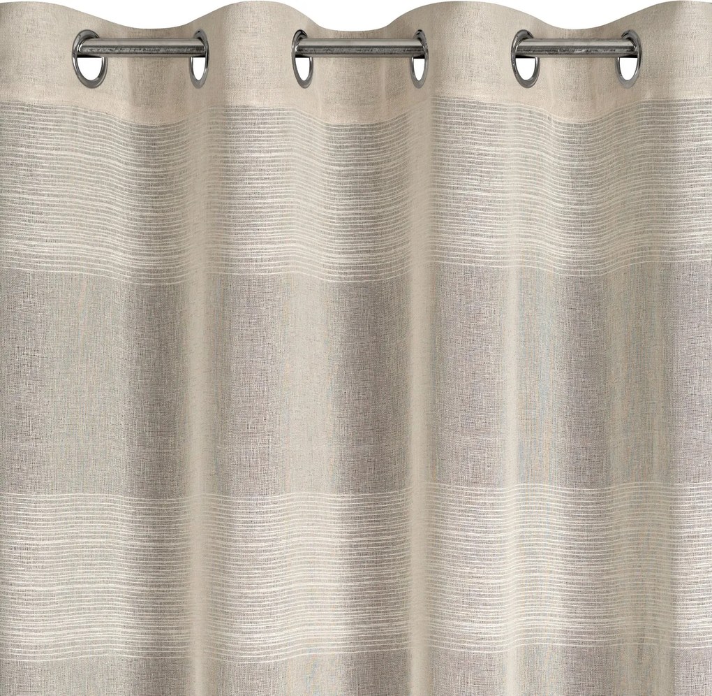 ZÁVES NA KRÚŽKOCH AGATA 140X250 CM BÉŽOVÁ