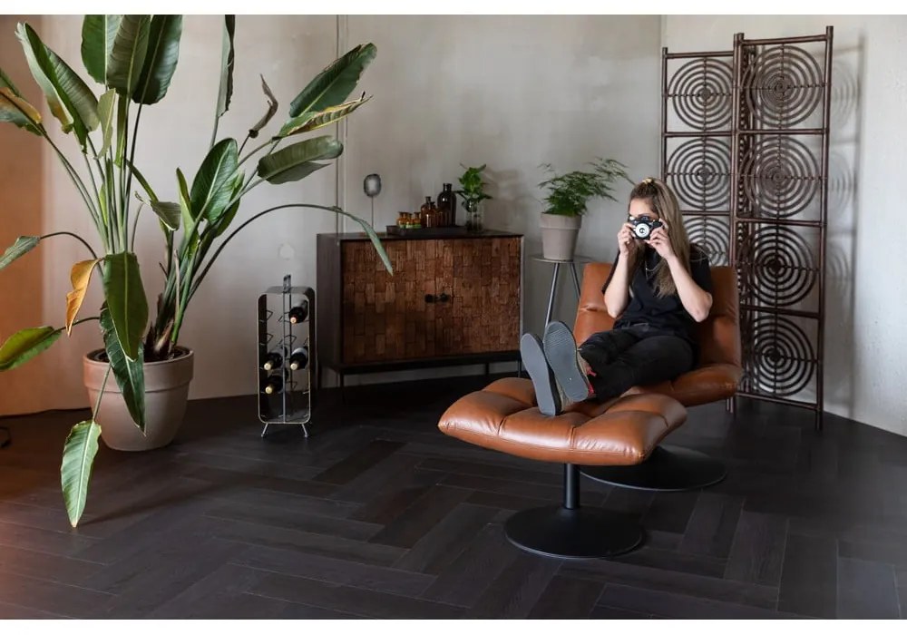 Tmavosivá podnožka Dutchbone Bar