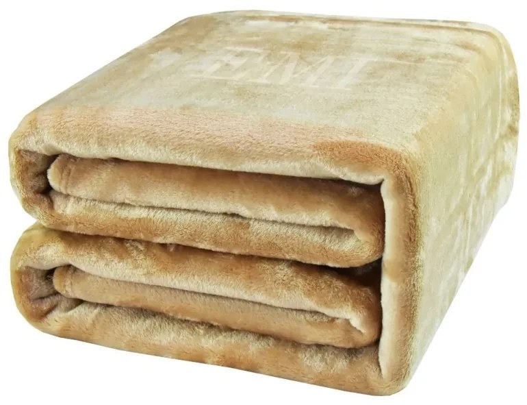 Deka svetlohnedá 150 x 200 cm EMI