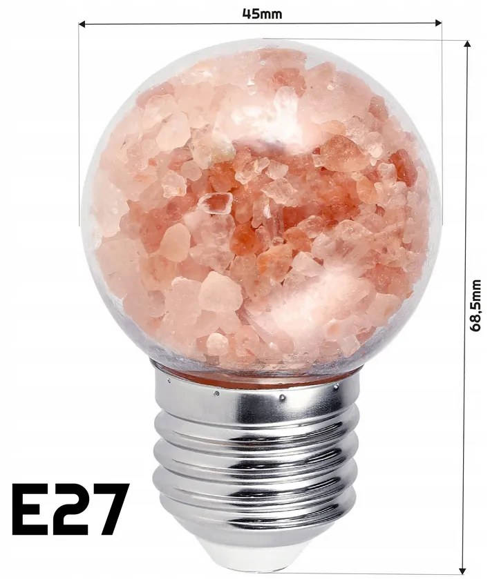 BERGE Soľná LED žiarovka E27-4W G45 - na girlande