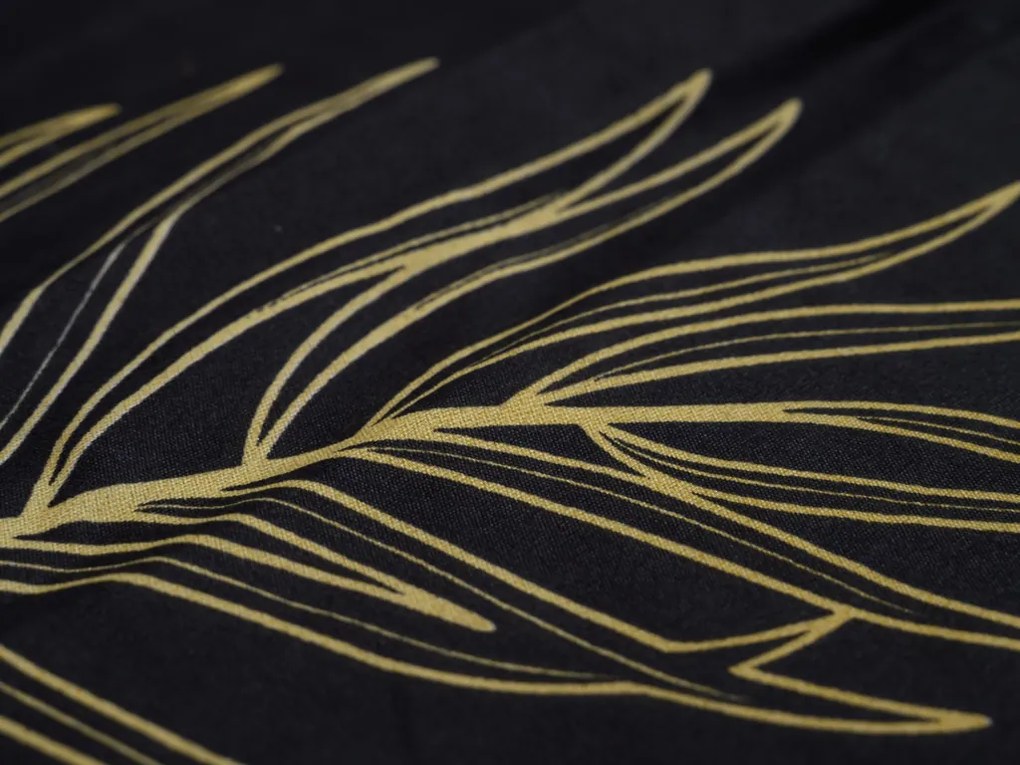 Obliečky z mikrovlákna VISATA čierne Rozmer obliečky: 70 x 90 cm | 140 x 200 cm