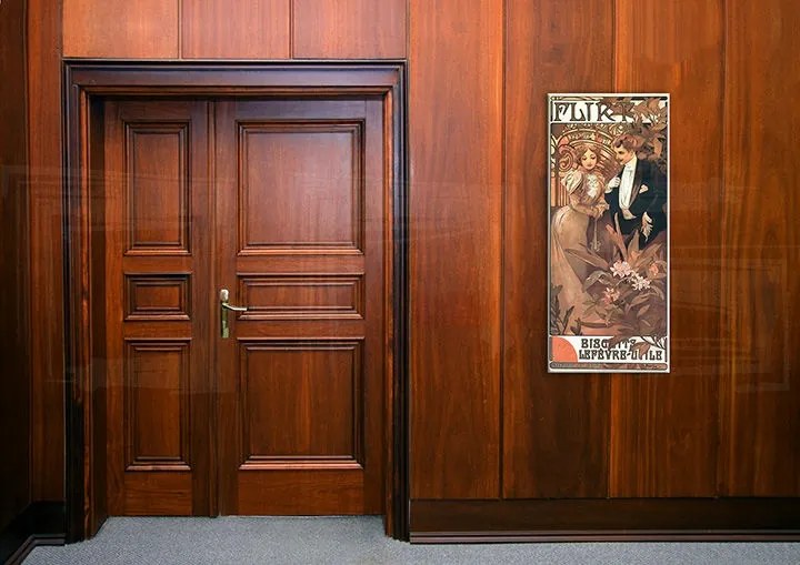 Obraz na plátne FLIRT – Alfons Mucha REP098