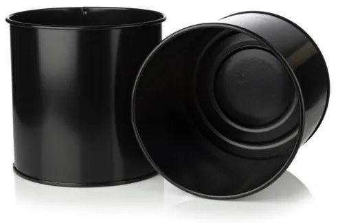 Kovový kvetináč OSLO 95x17 cm čierna/zlatá