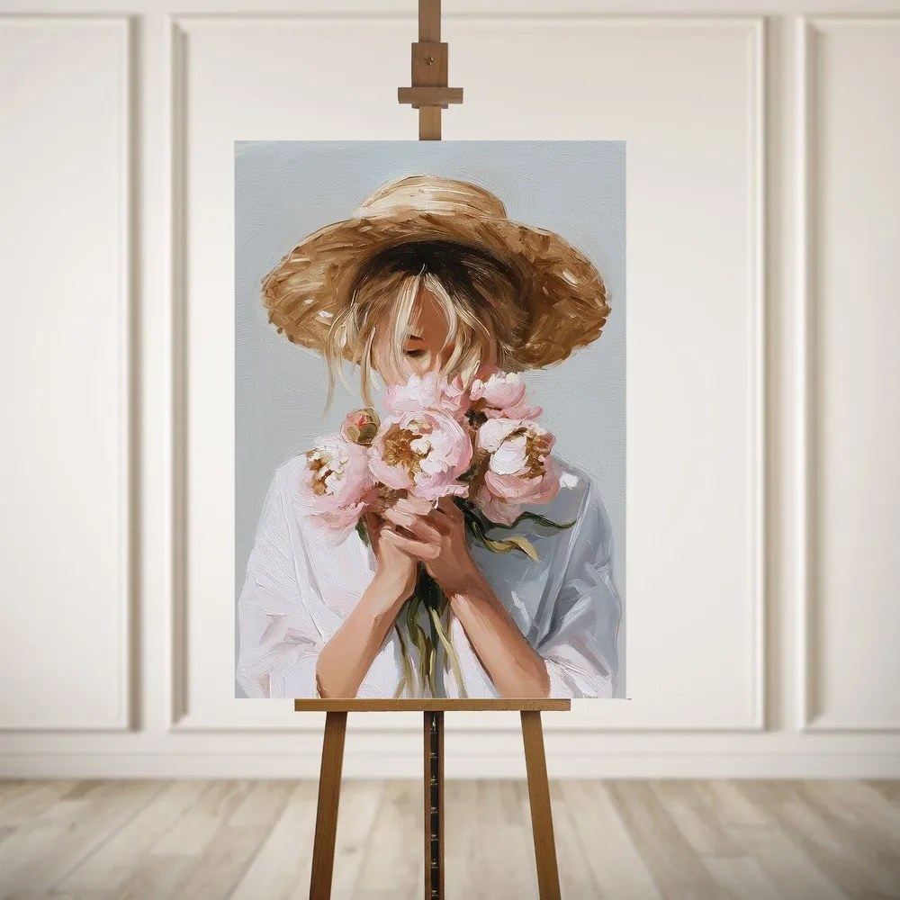 Obraz s ručne maľovanými prvkami 70x100 cm Estelle – Styler