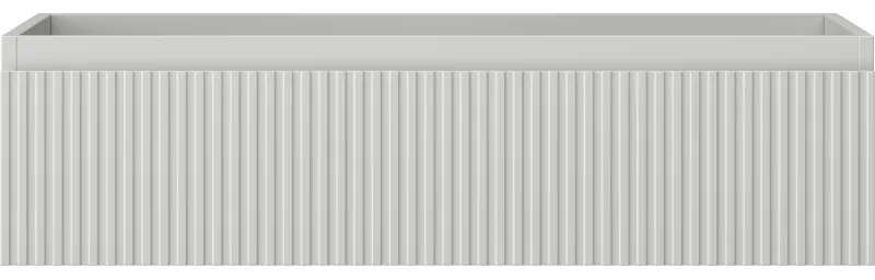 Mexen Rivel, kúpeľňová skrinka 90 cm, 1 zásuvka, drážkovaná, sivá matná, 91A20-09023-1-BF62