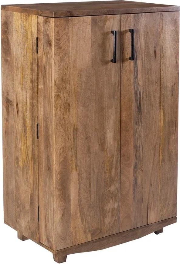 Vinotéka z mangového dreva v prírodnej farbe počet fliaš 12, 74x122x46 cm Bombay – Interia Home &amp; Living