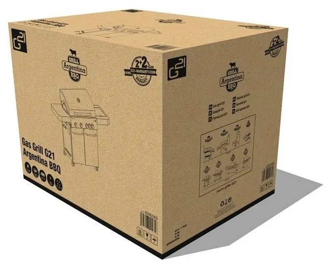 G21 Argentina BBQ Premium line plynový gril, 5horákov + regulátor tlaku zdarma