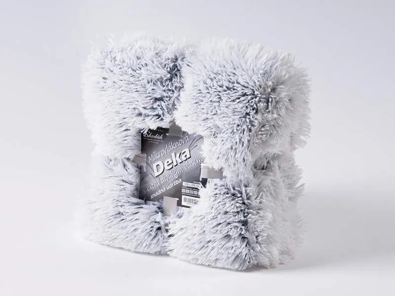 Dreamy Linens Mikroplyšová deka, tmavo sivá