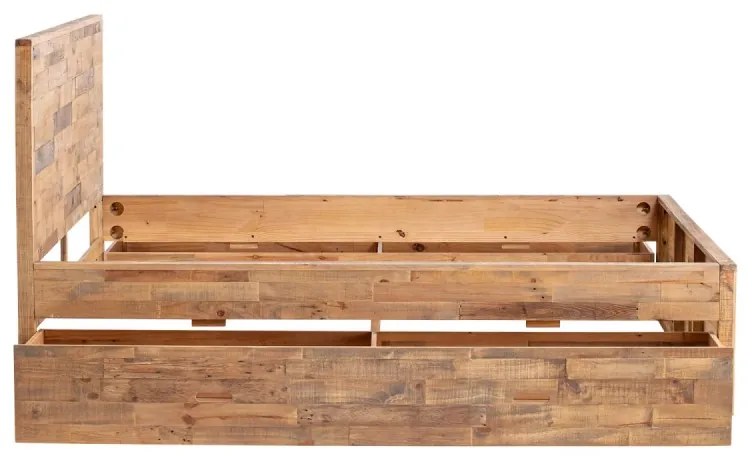 furniture-nabytek.cz - Masívna posteľ Mayari 180x200 s úložným priestorom, borovica, lakovaná