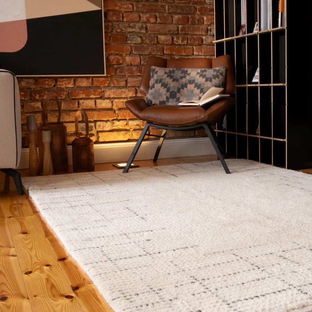 Ručne tkaný kusový koberec My Freya 271 cream, 120x170, biela, obývacia izba, Obsession