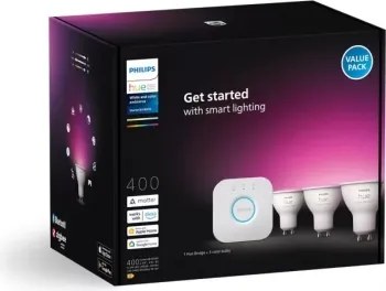 Základná sada Philips Hue WACA 3xGU10/4,2W/230V 2200-6500K + Hue Bridge