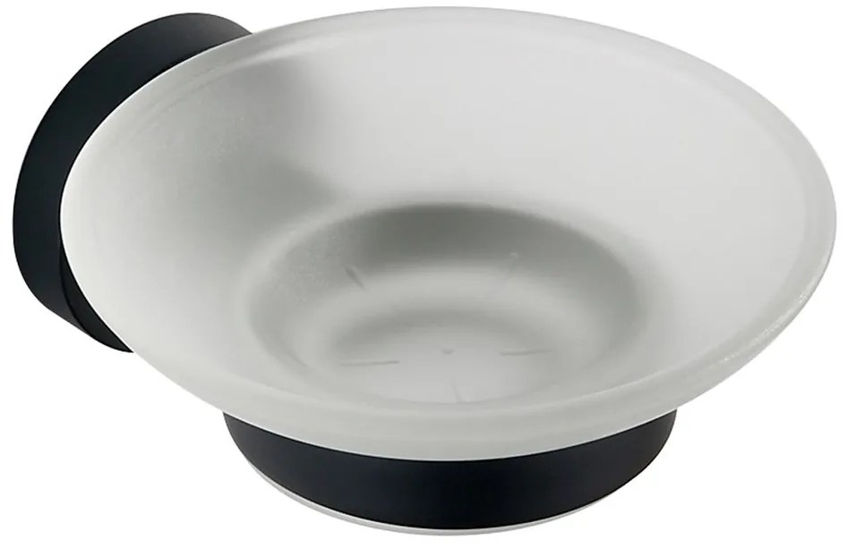 Aqualine Aqualine, SAMBA mydeľnička, mliečne sklo, čierna, SB202