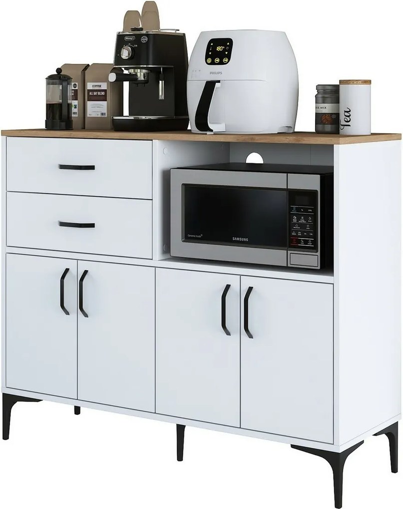 Skriňa Jeby Walnut and White