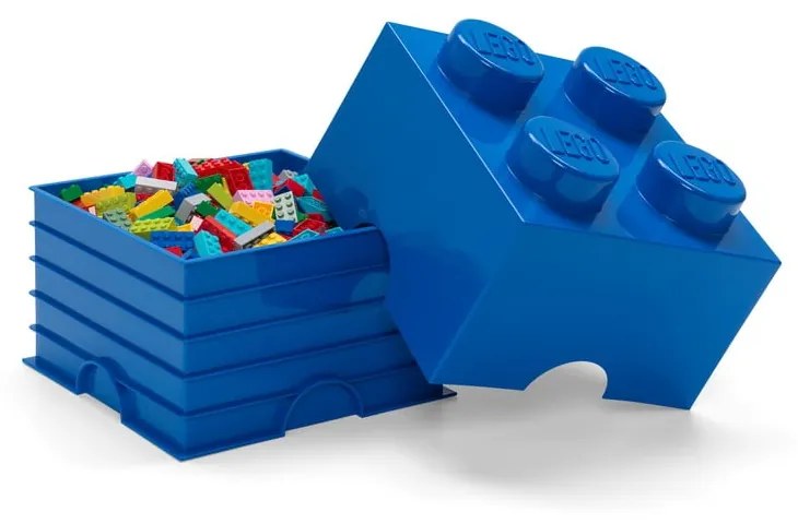 Modrý úložný box štvorec LEGO®