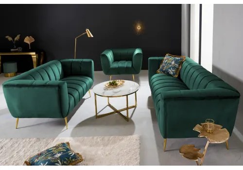 Sedacia súprava 41247 165cm Noblesse Zamat Smaragdovozelená  - Komfort-nábytok