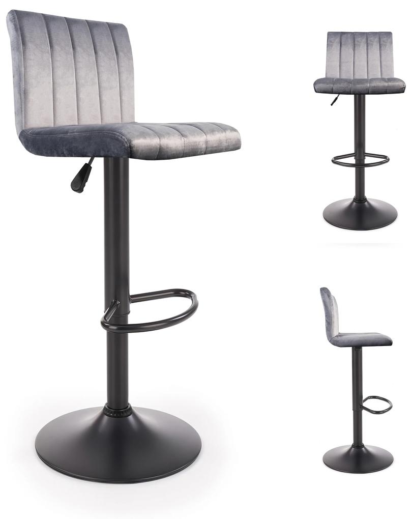 Barová stolička AGA MR2042Grey - sivá