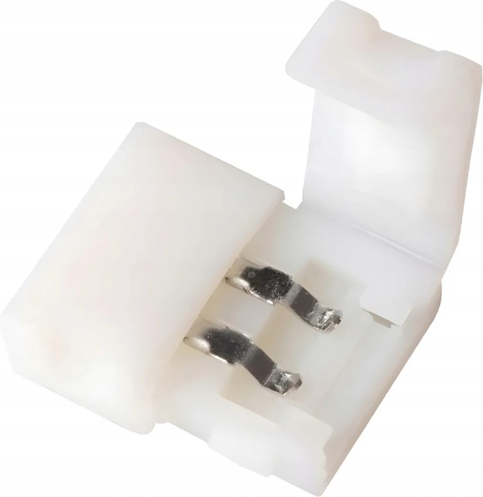 Priamy mono smd konektor pre LED pásky na pripojenie dvoch 8 mm pásikov