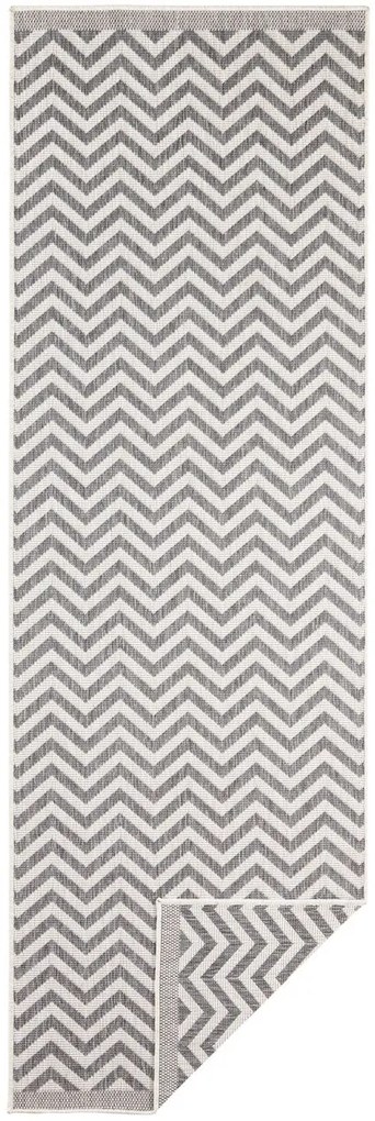 Kusový koberec Twin Supreme 103432 Palma grey creme – na von aj na doma, 80x150, šedá, chodba / predsieň, Hanse Home