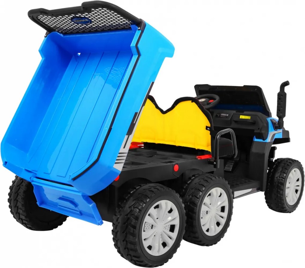 Ramiz Farmársky nákladiak pre 2 deti Modrý + 4x4 + Diaľkové ovládanie + Kiper + LED Audio