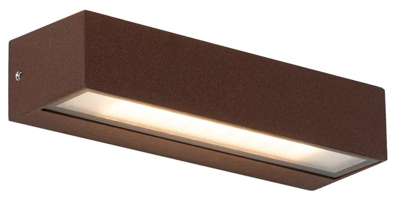 Priemyselná nástenná lampa hrdzavohnedá vrátane LED IP65 - Steph